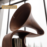 Arcanova Handcrafted Solid Wood Record Player Stand