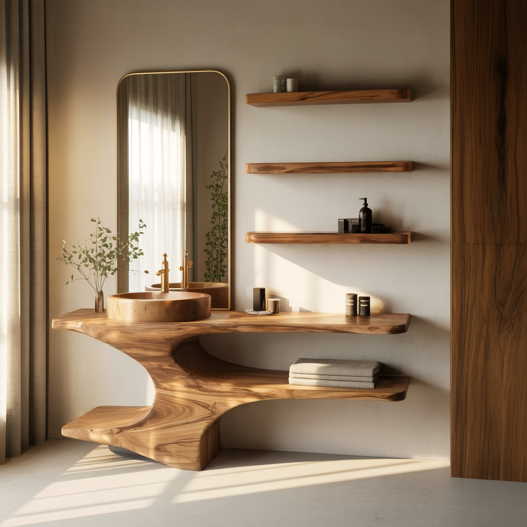 Arctura Solid Wood Bathroom Vanity
