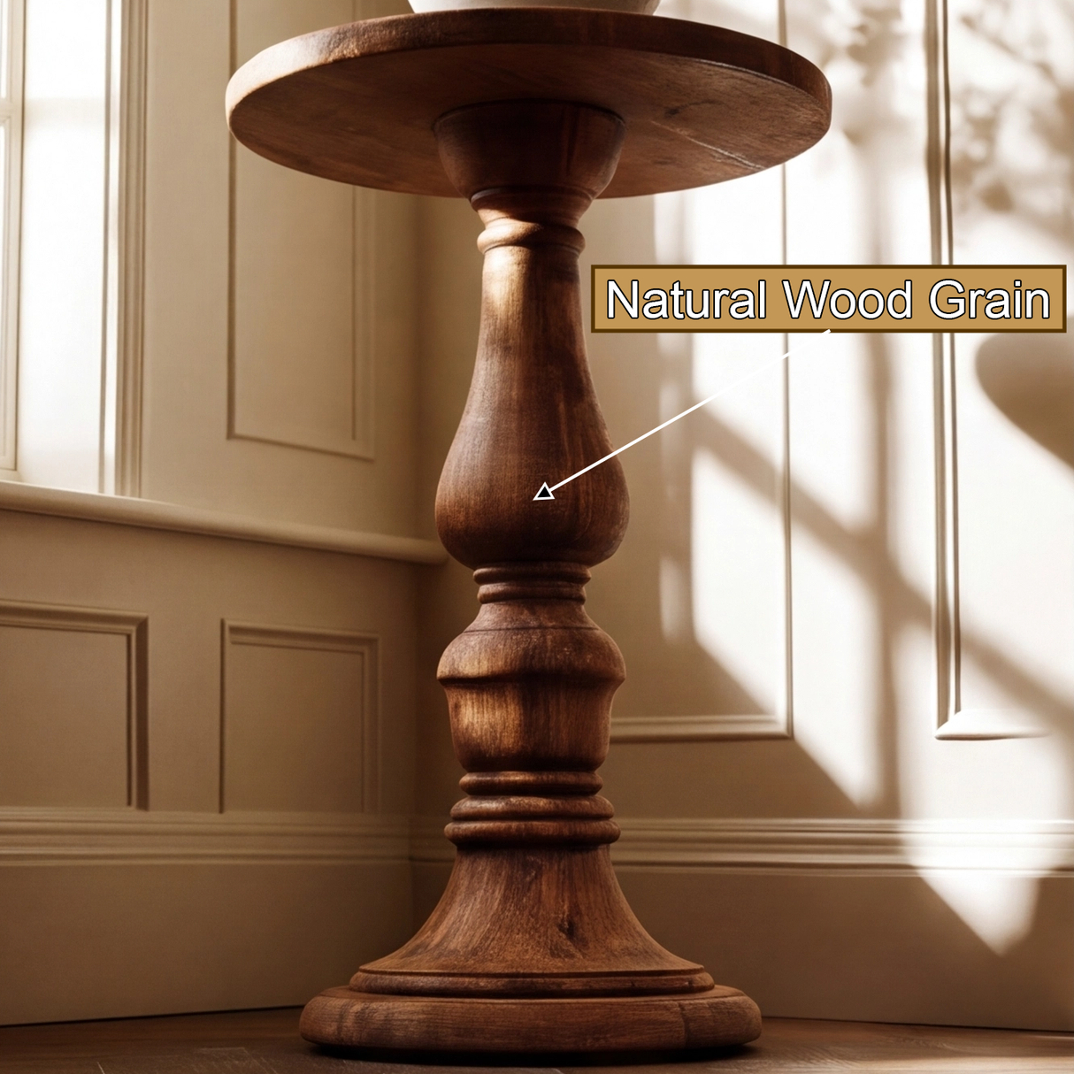 Ardellis Solid Wood Pedestal Stand SPA220436 - Timberustic Pedestal Stand