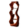 Ardello Sculpted Solid Wood Wine Display Shelf Mahogany - Timberustic Wine Display Shelf