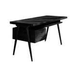 Arden Mid-Century Handcrafted Solid Wood Desk with Drawers