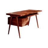 Arden Mid-Century Handcrafted Solid Wood Desk with Drawers