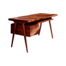 Arden Mid-Century Handcrafted Solid Wood Desk with Drawers