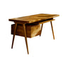 Arden Mid-Century Handcrafted Solid Wood Desk with Drawers