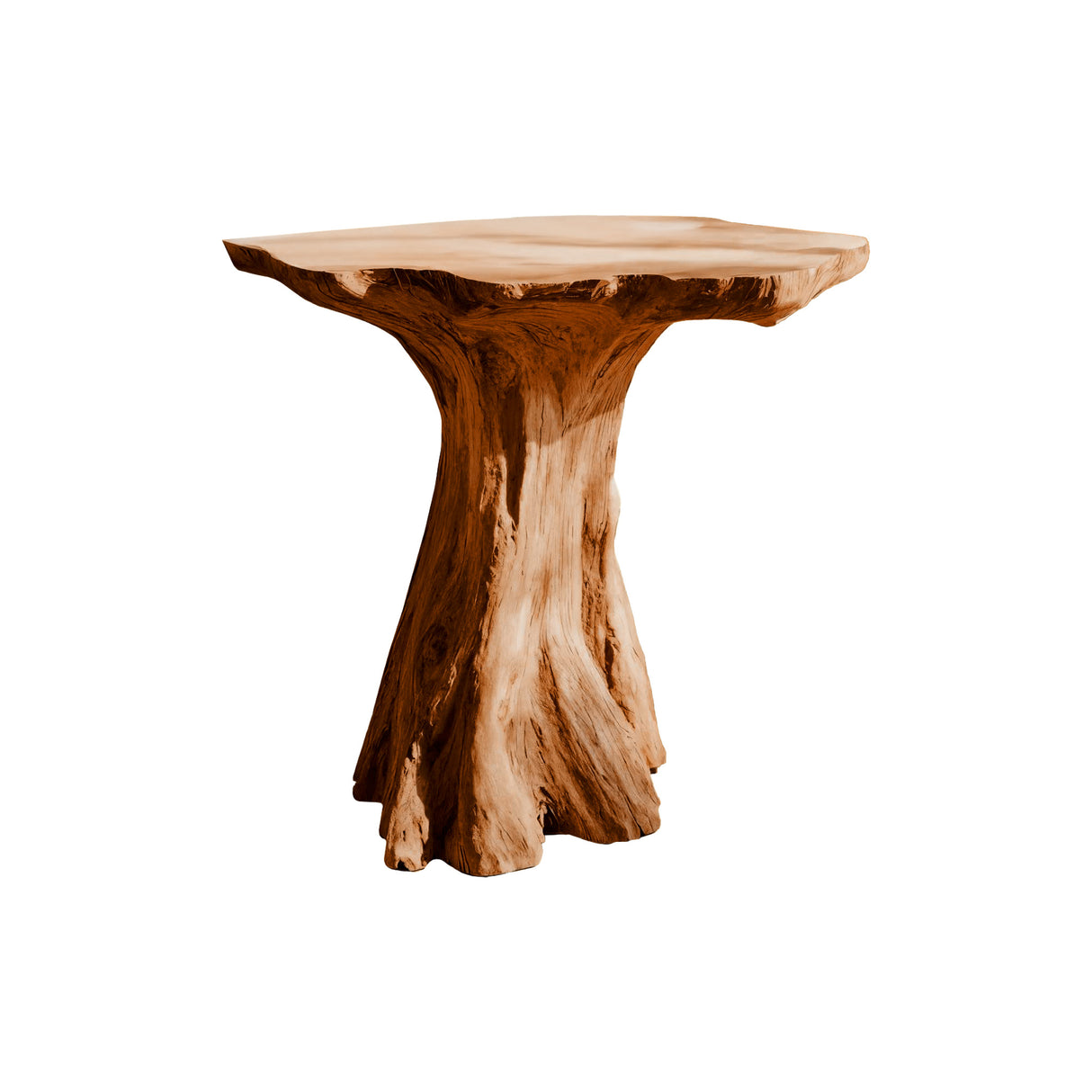Arden Sculpted Solid Wood Pedestal Vanity Brown - TimbeRustic Pedestal Vanity