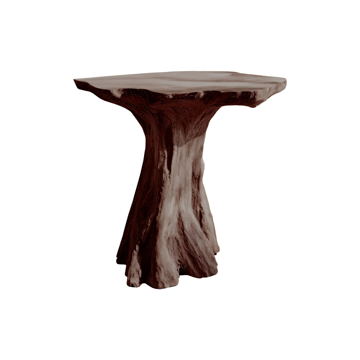 Arden Sculpted Solid Wood Pedestal Vanity Dark Walnut - TimbeRustic Pedestal Vanity