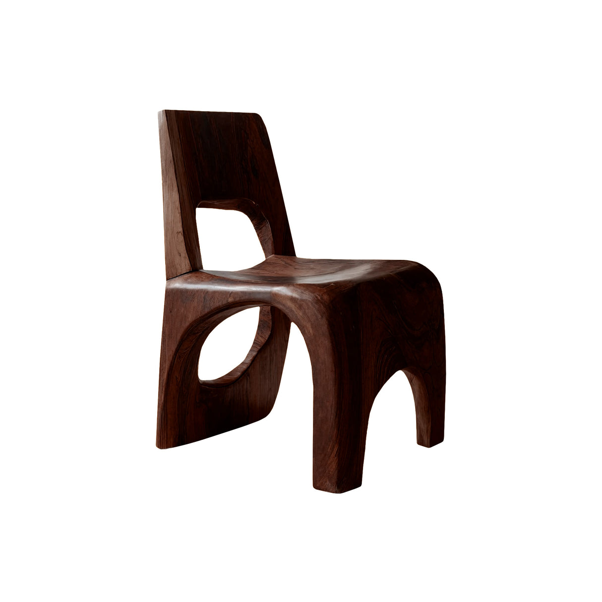 Arden Void Solid Wood Dining Chair Dark Walnut - Timberustic Dining Chair