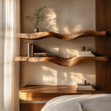 Ardessa Sculpted Solid Wood Floating Shelf SPA359392 - Timberustic Floating Shelf
