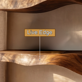 Ardessa Sculpted Solid Wood Floating Shelf SPA359392 - Timberustic Floating Shelf