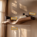 Ardessa Sculpted Solid Wood Floating Shelf SPA359392 - Timberustic Floating Shelf