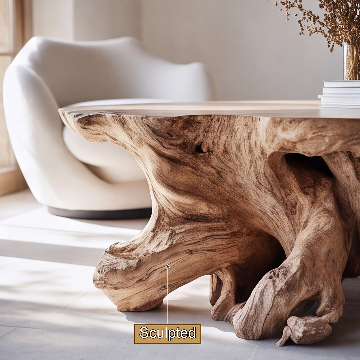 Ardorin Live Edge Solid Wood Coffee Table SPA253142 - Timberustic Coffee Table