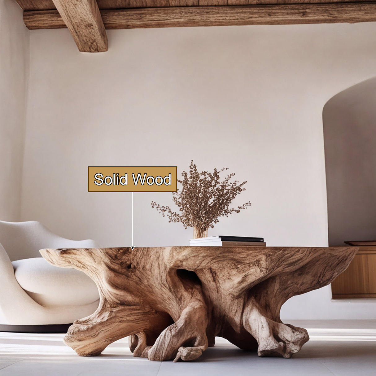Ardorin Live Edge Solid Wood Coffee Table SPA253142 - Timberustic Coffee Table