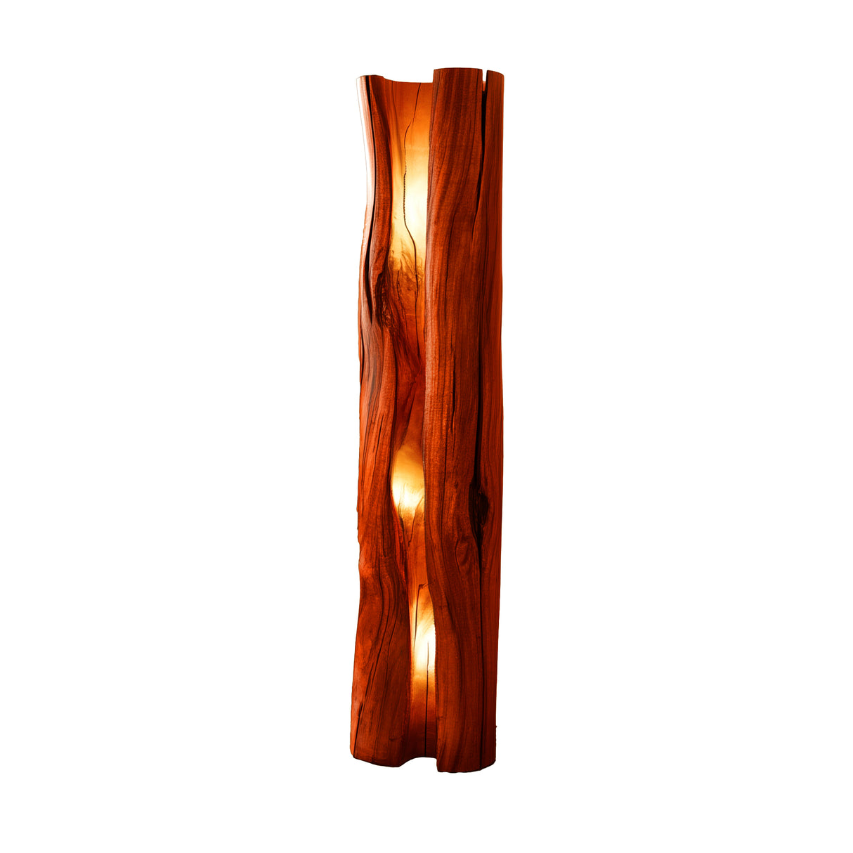 Ardorin Live Edge Solid Wood Floor Lamp Mahogany - Timberustic Floor Lamp