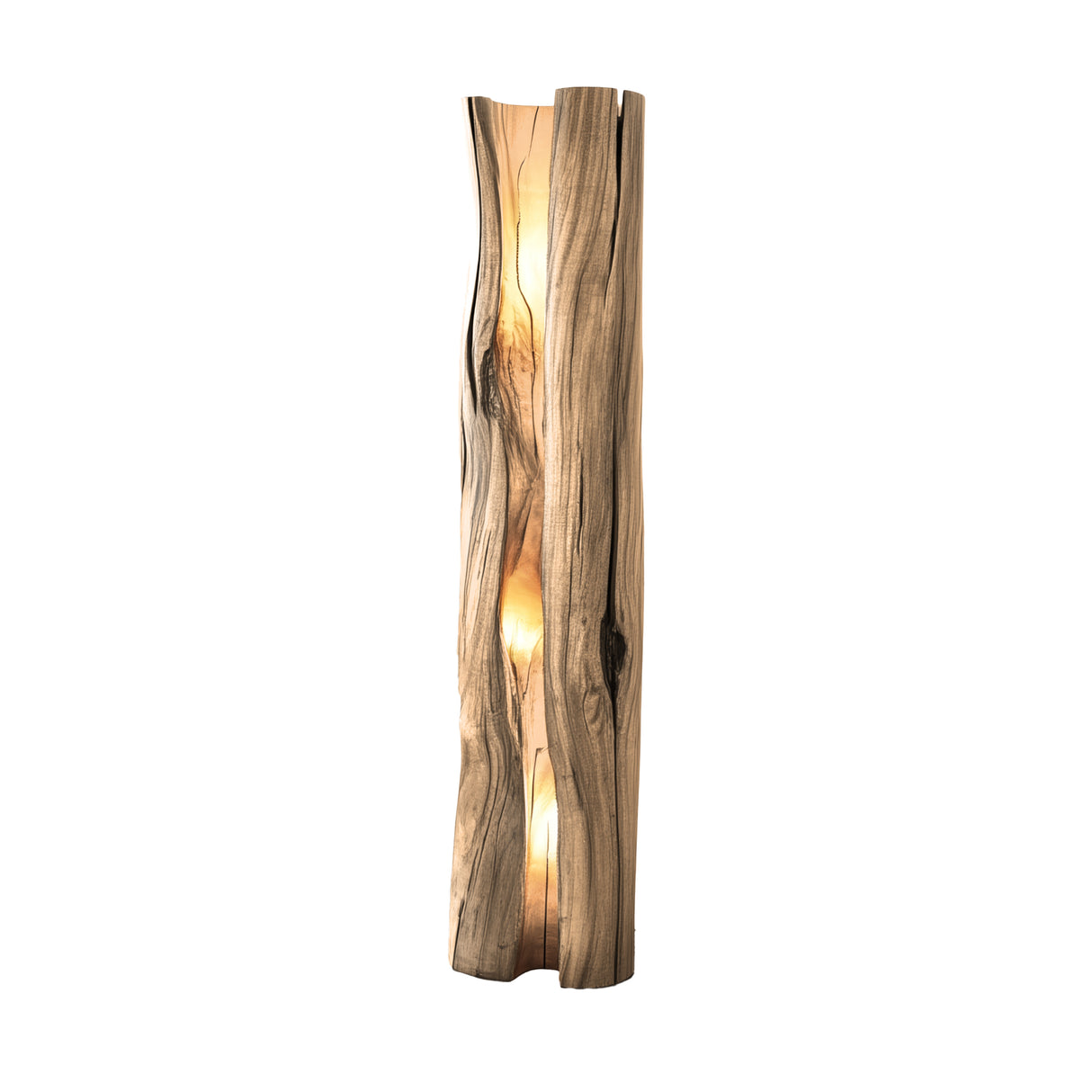 Ardorin Live Edge Solid Wood Floor Lamp Natural Oak - Timberustic Floor Lamp