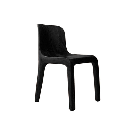 Arelis Flow Solid Wood Dining Chair Black - Timberustic Dining Chair