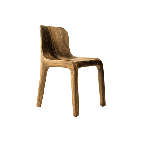 Arelis Flow Solid Wood Dining Chair Natural Oak - Timberustic Dining Chair