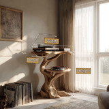Arvandor Handcrafted Solid Wood Record Player Stand SPA126495