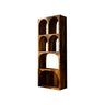 Arvela Sculpted Solid Wood Decorative Bookshelf Brown - Timberustic Decorative Bookshelf