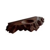 Arvella Live Edge Solid Wood Floating Bathroom Vanity with Integrated Sink Dark Walnut - Timberustic Floating Bathroom Vanity with Integrated Sink