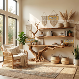 Arvella Sculpted Solid Wood Console Table with Shelves - Timberustic Console Table with Shelves