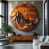 Arvella Sculpted Solid Wood Wall Art - Timberustic Wall Art