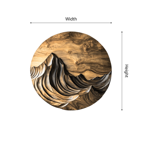 Arvella Sculpted Solid Wood Wall Art - Timberustic Wall Art