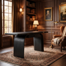 Arvello Handcrafted Solid Wood Desk with Drawers Black - Timberustic Desk With Drawers