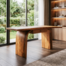 Arvello Handcrafted Solid Wood Desk with Drawers Brown - Timberustic Desk With Drawers