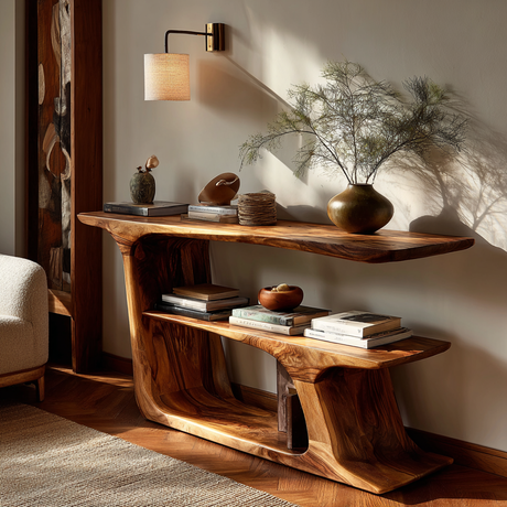 Arven Live Edge Solid Wood Console Table - Timberustic Console Table