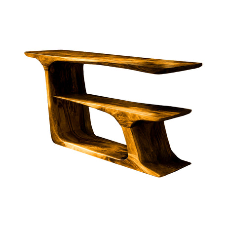 Arven Live Edge Solid Wood Console Table Teak - Timberustic Console Table