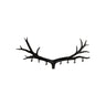 Arven Sculpted Solid Wood Wall Hook Rack Black - Timberustic Wall Hook Rack