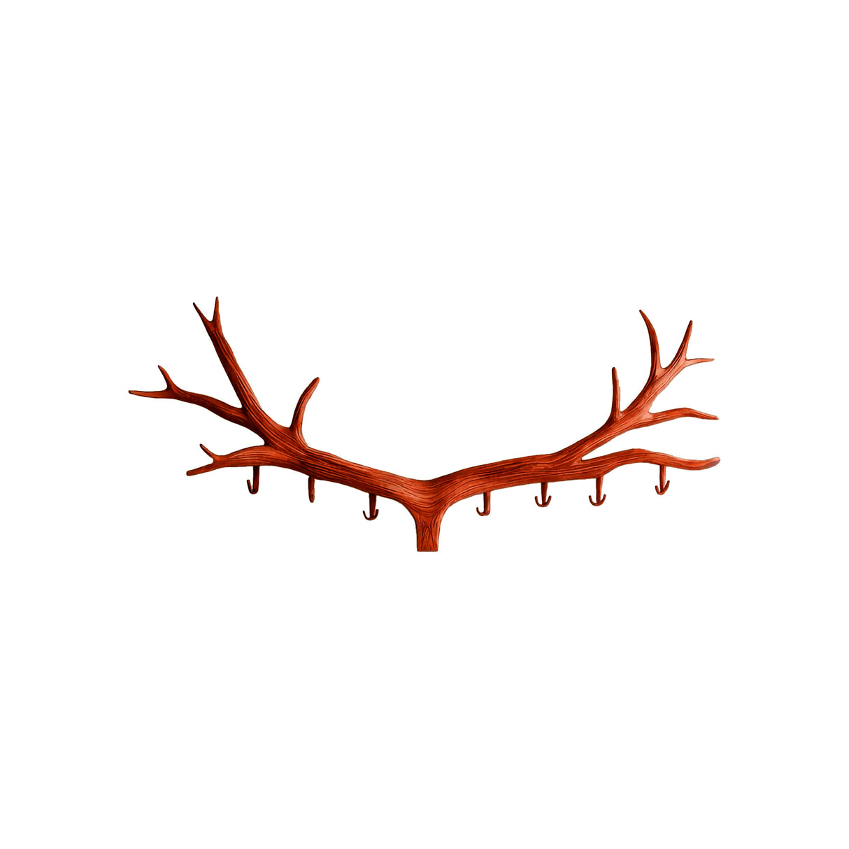 Arven Sculpted Solid Wood Wall Hook Rack Mahogany - Timberustic Wall Hook Rack