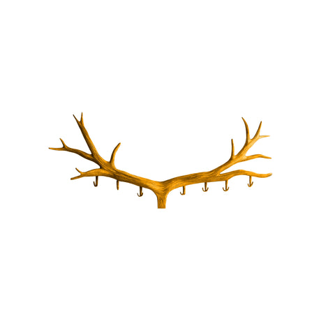 Arven Sculpted Solid Wood Wall Hook Rack Teak - Timberustic Wall Hook Rack