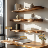 Arvessa Live Edge Solid Wood Floating Shelf SPA369495 - Timberustic Floating Shelf