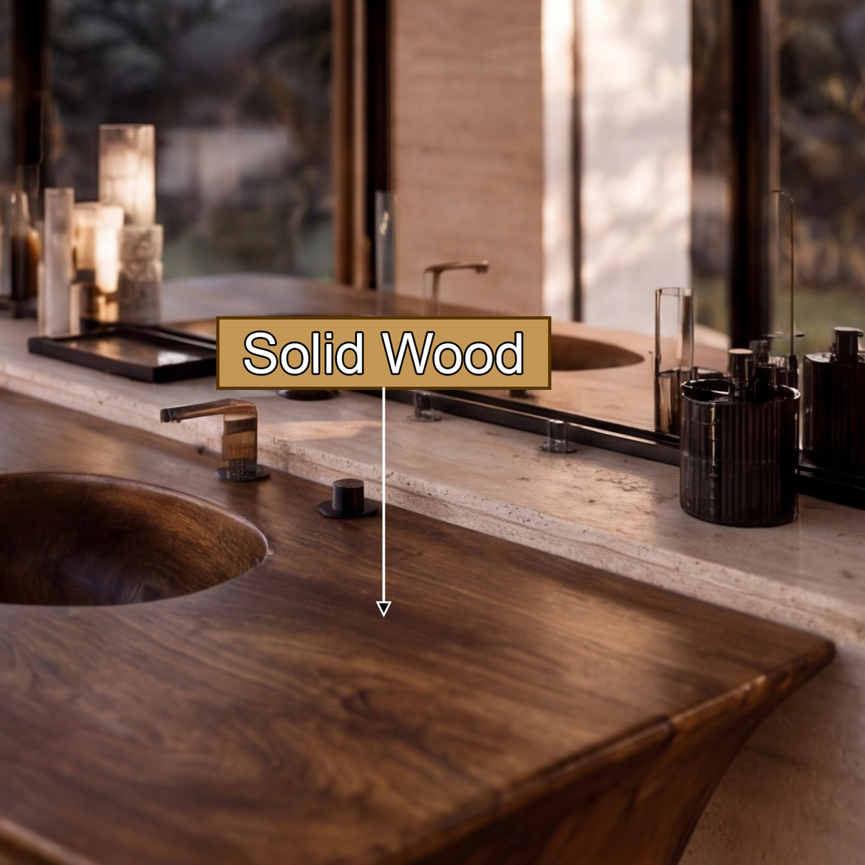 Arvessa Sculpted Solid Wood Freestanding Bathroom Vanity with Drawers - Timberustic Freestanding Bathroom Vanity with Drawers