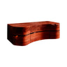 Arvessa Sculpted Solid Wood Floating Bathroom Vanity with Drawers Mahogany - Timberustic Floating Bathroom Vanity With Drawers