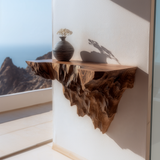 Arvethon Live Edge Solid Wood Mountain Floating Shelf SPA457632 - Timberustic Floating Shelf