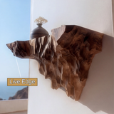 Arvethon Live Edge Solid Wood Mountain Floating Shelf SPA457632 - Timberustic Floating Shelf