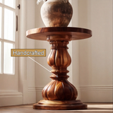 Arvethon Solid Wood Pedestal Stand - Timberustic Pedestal Stand