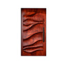 Arvexa Sculpted Solid Wood Rectangular Single Door Mahogany - Timberustic Door