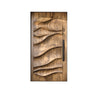 Arvexa Sculpted Solid Wood Rectangular Single Door Natural Oak - Timberustic Door