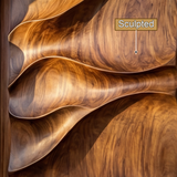 Arvexa Sculpted Solid Wood Rectangular Single Door - Timberustic Door