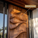 Arvexa Sculpted Solid Wood Rectangular Single Door - Timberustic Door