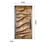 Arvexa Sculpted Solid Wood Rectangular Single Door - Timberustic Door