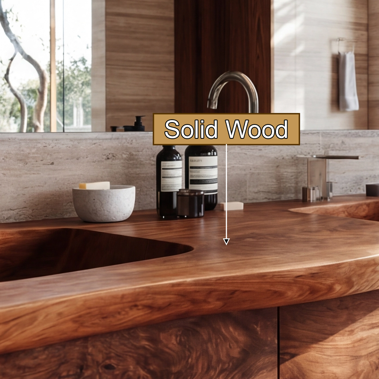 Arvion Sculpted Solid Wood Freestanding Bathroom Vanity with Drawers - Timberustic Freestanding Bathroom Vanity with Drawers