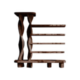 Arvion Twist Solid Sculpture Wood Bookshelf