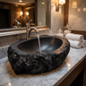 Ashenridge Handcrafted Solid Wood Ancient Bark Vessel Sink