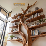 Ashenridge Handcrafted Solid Wood Tree Bookshelf