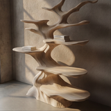 Ashenvale Handcrafted Solid Wood Tree Bookshelf