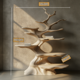Ashenvale Handcrafted Solid Wood Tree Bookshelf